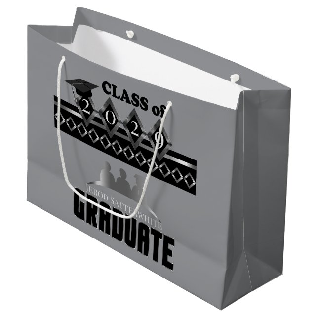 Sacola Para Presentes Grande Graduado - Personalizar (Frente inclinada)