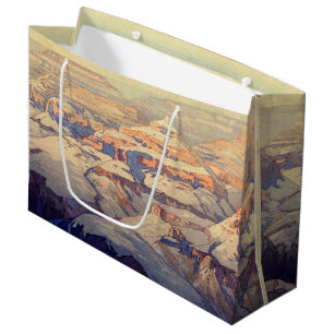 Sacola Para Presentes Grande Grand Canyon, Yoshida, Woodcut Large Gift Bag