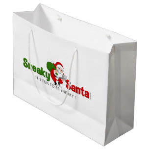 Sacola Para Presentes Grande Grande Papais noeis Sneaky Bag de Presente