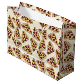 Sacola Para Presentes Grande Grande sacola de presente para festa de pizza