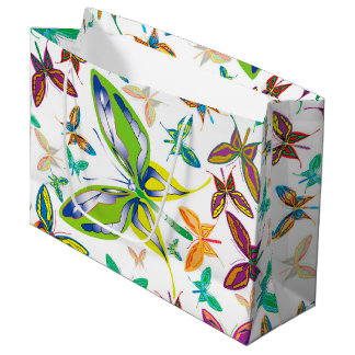 Sacola Para Presentes Grande Grandes Sonhos de Borboleta