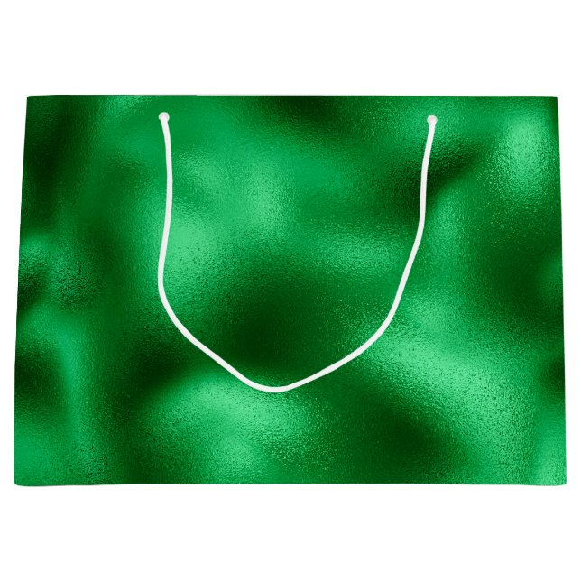 Sacola Para Presentes Grande Green Foil (Frente)