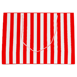 Sacola Para Presentes Grande Greve Vermelha e Branca