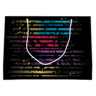 Sacola Para Presentes Grande Grunge Design Gift Bag