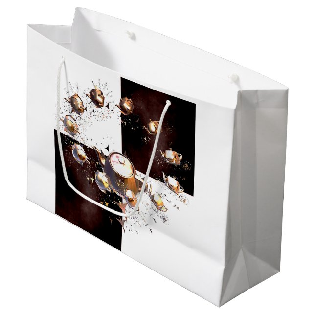 Sacola Para Presentes Grande Grupo Teapot (Frente inclinada)