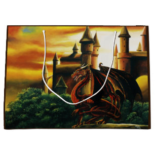 Sacola Para Presentes Grande Guarda do Castelo Dragon