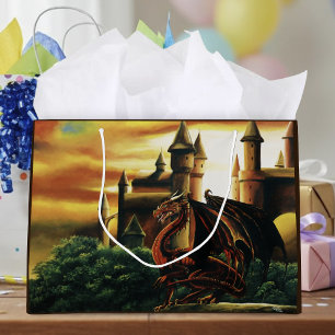 Sacola Para Presentes Grande Guarda do Castelo Dragon