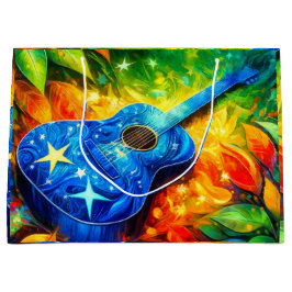 Sacola Para Presentes Grande Guitar Art