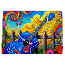Sacola Para Presentes Grande Guitar Art