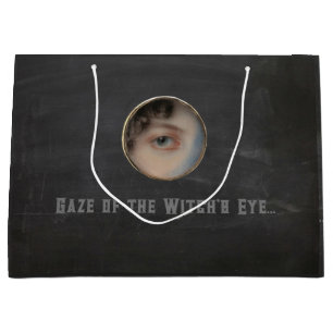 Sacola Para Presentes Grande Halloween Macabre Creepy Witch Eye