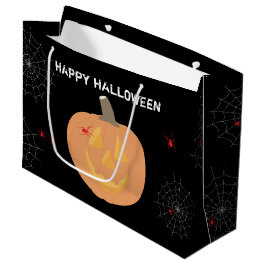 Sacola Para Presentes Grande Halloween Pumpkin Feliz Dia das Bruxas