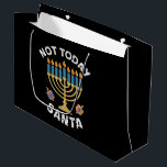 Sacola Para Presentes Grande Hanukkah Hoje Não Papai noel o judeu Chanukah<br><div class="desc">Hanukkah Hoje Não Papai noel o judeu Chanukah</div>