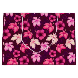 Sacola Para Presentes Grande Hawaiian Sunset Glow: Hibiscus Gift Bag