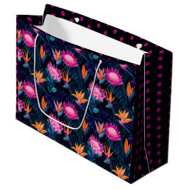 Sacola Para Presentes Grande Hawaiian Sunset Glow: Protea Gift Bag