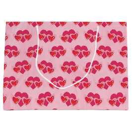 Sacola Para Presentes Grande Heart