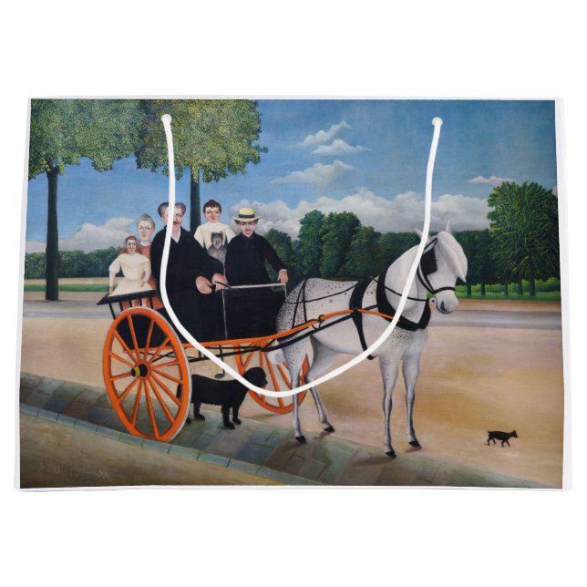 Sacola Para Presentes Grande Henri Rousseau - La Carriole du pere Junier (Frente)
