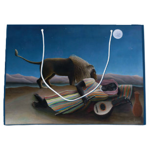 Sacola Para Presentes Grande Henri Rousseau - O Cigano Dormente