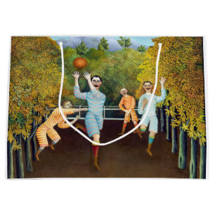 Sacola Para Presentes Grande Henri Rousseau - Os Jogadores De Futebol