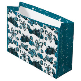 Sacola Para Presentes Grande Holiday Sweets- Ice (Solid)