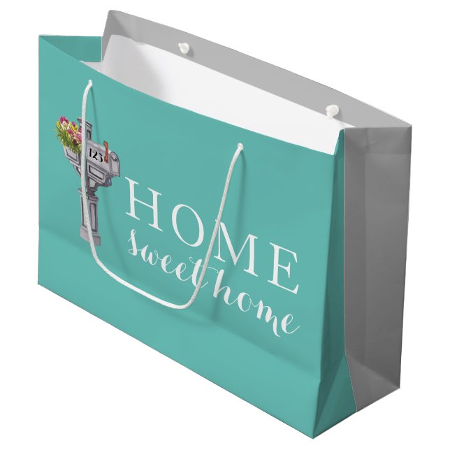 Sacola Para Presentes Grande Home Sweet Home Gift Bag (Frente inclinada)