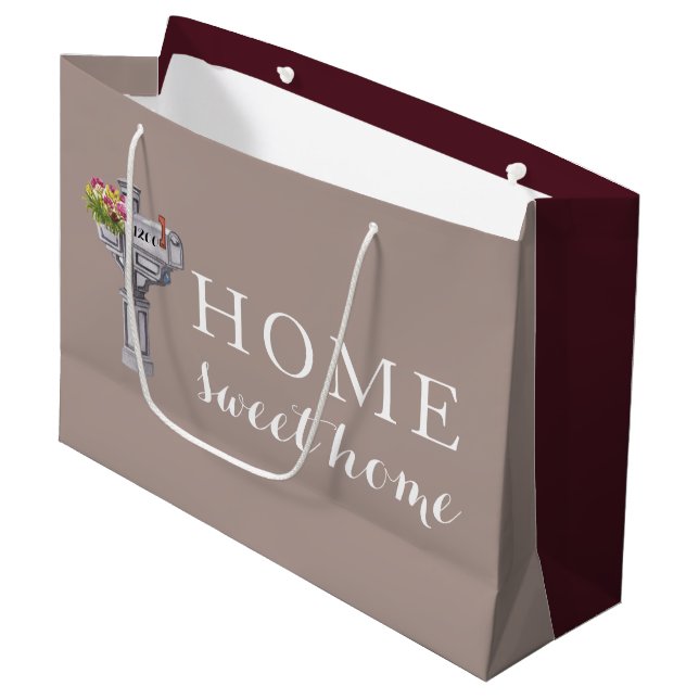 Sacola Para Presentes Grande Home Sweet Home Gift Bag (Frente inclinada)