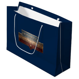 Sacola Para Presentes Grande Honoring Our Fallen Heroes / Bolsa de Regalo