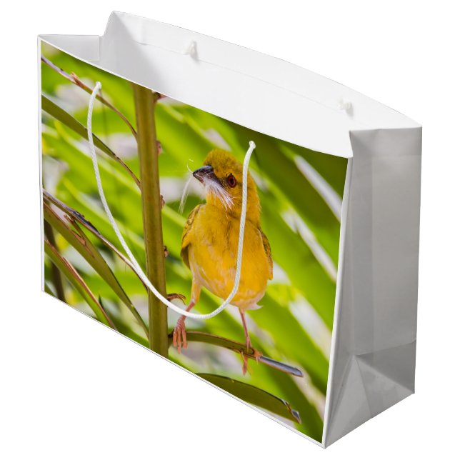 Sacola Para Presentes Grande Hora de construir o ninho (Verso inclinado)