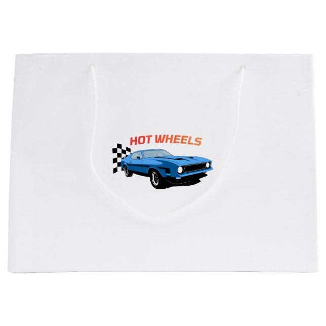 Sacola Para Presentes Grande Hot Wheels – Velocidade, Estilo e Poder (Frente)