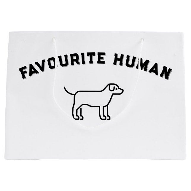 Sacola Para Presentes Grande Humano Favorito (Frente)