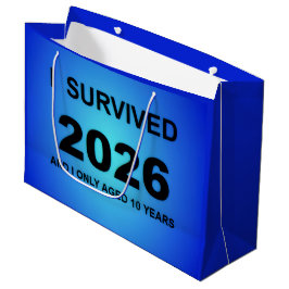 Sacola Para Presentes Grande I Survived 2026