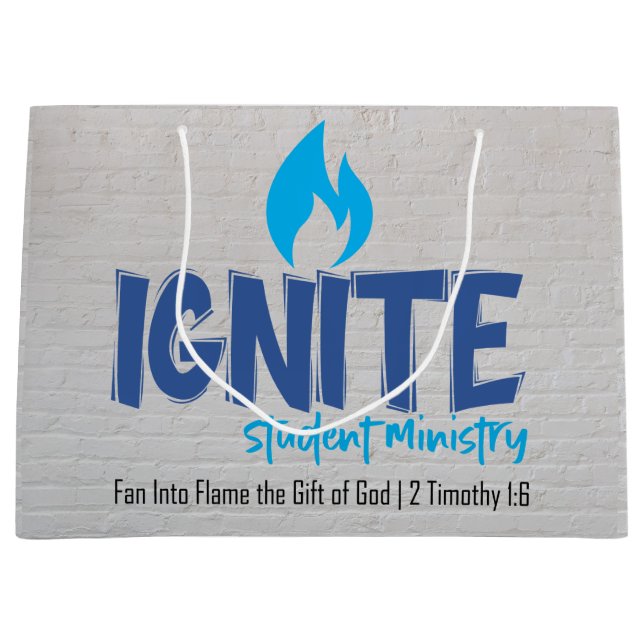 Sacola Para Presentes Grande Ignite a barra de presentes (Frente)