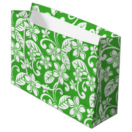 SACOLA PARA PRESENTES GRANDE ILHA PLUMÉRIA (CITRUS VERDE)
