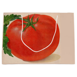 Sacola Para Presentes Grande impressão de tomate