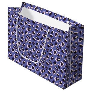 Sacola Para Presentes Grande Impressão em Abstrato Roxo Muito Peri