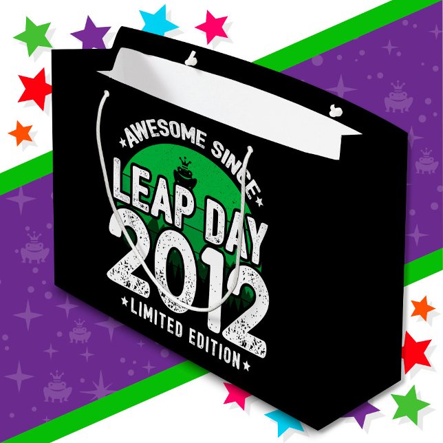Sacola Para Presentes Grande Incrível Desde 2012 Dia do Ano Leap Fev 29 Anivers (Criador carregado)