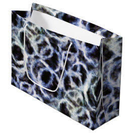Sacola Para Presentes Grande índigo reciclado shibori :