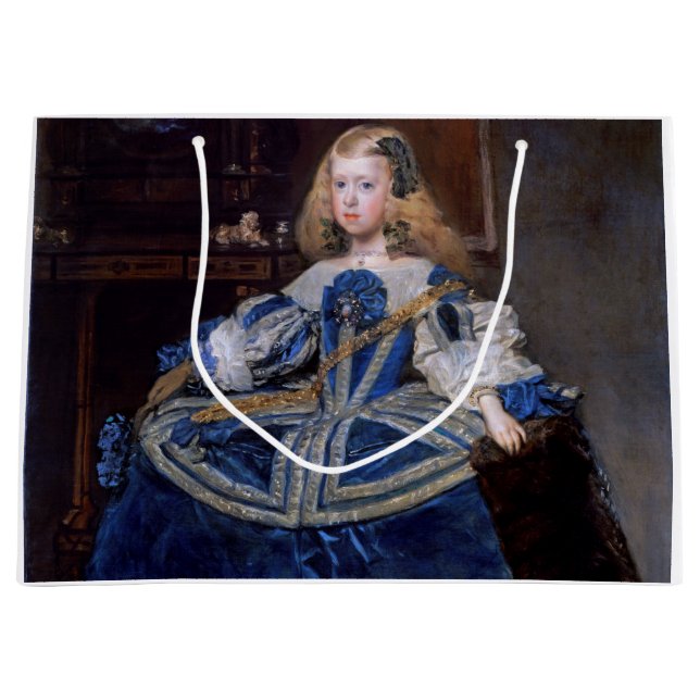 Sacola Para Presentes Grande Infanta Margarita Teresa Blue Dress, Velazquez (Frente)