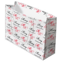 Iniciais de Monograma Personalizado de Feliz Natal