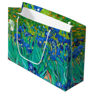 Sacola Para Presentes Grande Irises, Vincent van Gogh Large Gift Bag