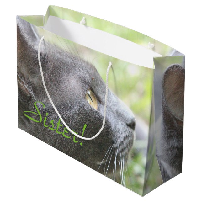 Sacola Para Presentes Grande Irmã Gift Bag (Verso inclinado)