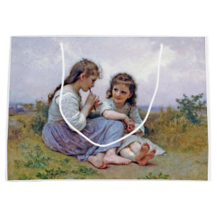Sacola Para Presentes Grande Irmãs, Bouguereau