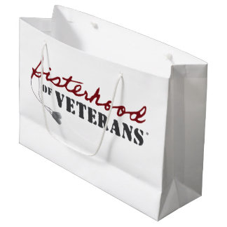 Sacola Para Presentes Grande Irmãs do Orgulho Militar dos Veteranos Design
