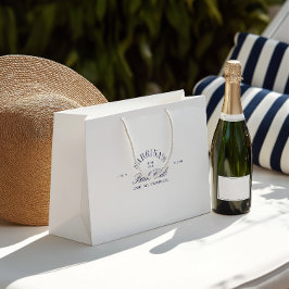 Sacola Para Presentes Grande Isqueiro branco Elegante e Marinho Blue Bacheloret