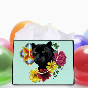 Sacola Para Presentes Grande Jaguar Preto