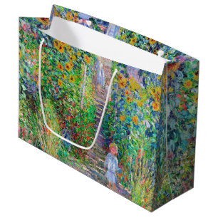 Sacola Para Presentes Grande Jardim do Artista, Grande Saco do Presente Monet