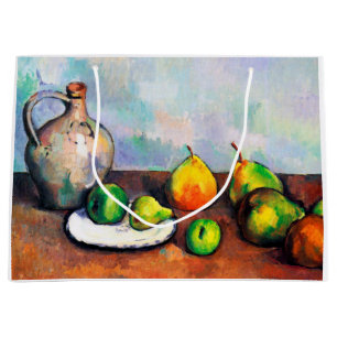 Sacola Para Presentes Grande Jarros e Frutas, Paul Cezanne
