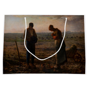 Sacola Para Presentes Grande Jean-Francois Millet - Angelus