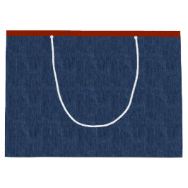 Sacola Para Presentes Grande Jeans azuis lendários - Grande