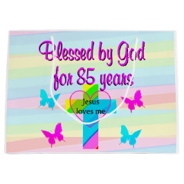 SACOLA PARA PRESENTES GRANDE JESUS ME AMA 85º SACO DE PRESENTE DE ANIVERSÁRIO