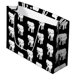 Sacola Para Presentes Grande Jogo de Natal de Trocas de Oferta de Elefante Bran